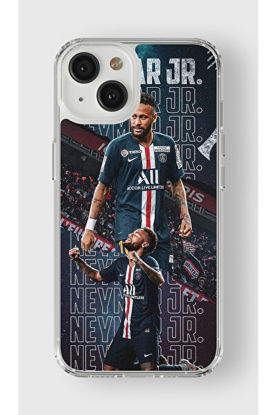 Multitronic Iphone 13 Uyumlu Neymar Tasarım Baskılı Şeffaf Kılıf