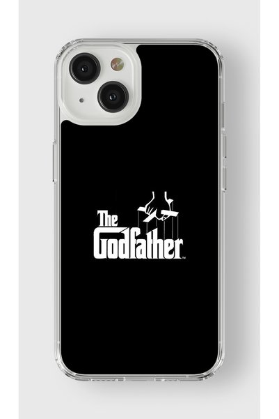 Multitronic حافظة شفافة مطبوعة بتصميم العراب متوافقة مع هاتف Iphone 13 Mini