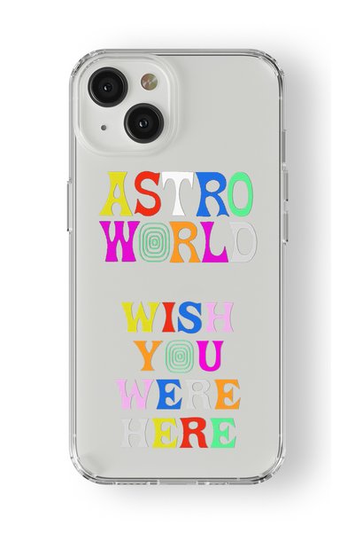 Multitronic حافظة شفافة مطبوعة بتصميم Astro World متوافقة مع هاتف Iphone 15 Plus