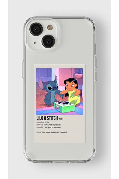 Multitronic Iphone 13 Uyumlu Lilo Ve Stitch Minimalist Poster Tasarım Baskılı...