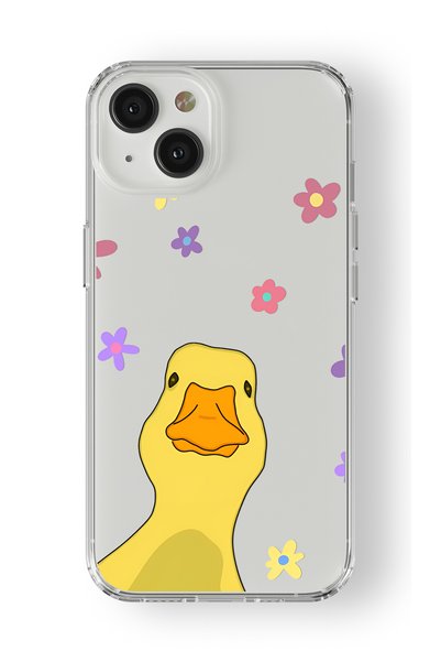 Multitronic Duck Design Printed Transparent Case Compatible with iPhone 15 Plus