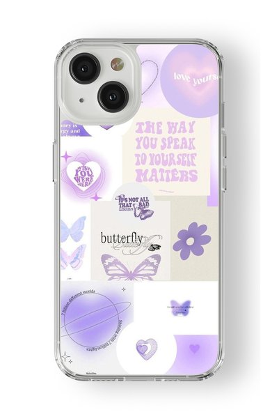 Multitronic حافظة شفافة مطبوعة بتصميم Wish You Were Here متوافقة مع هاتف iPho...