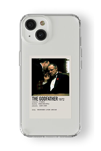 Multitronic Iphone 13 Uyumlu The Godfather Poster Tasarım Baskılı Şeffaf Kılıf
