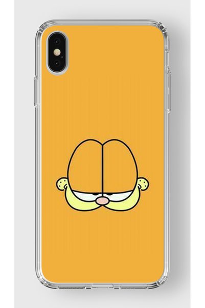 Multitronic حافظة شفافة مطبوعة بتصميم غارفيلد متوافقة مع هاتف Iphone X وXs