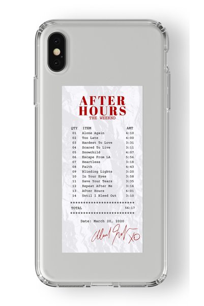 Multitronic حافظة شفافة مطبوعة بتصميم ألبوم The Weeknd After Hours متوافقة مع...
