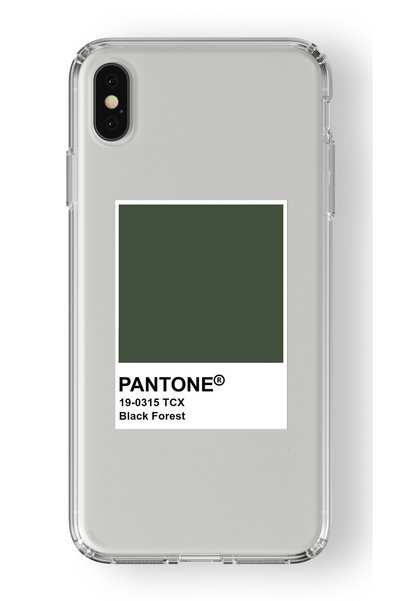 Multitronic حافظة شفافة مطبوعة بتصميم الغابة السوداء متوافقة مع هاتف Iphone X...