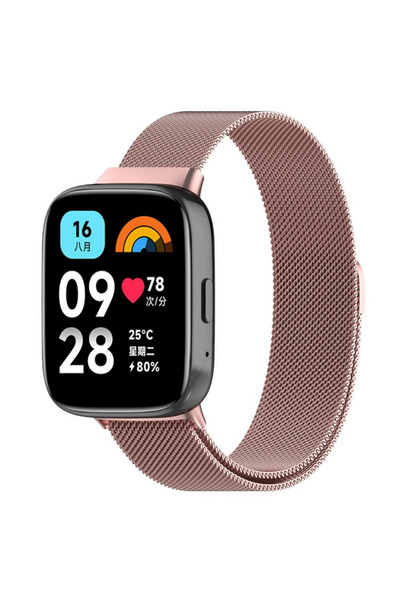 İncisoft Xiaomi Redmi Watch 3 Active Uyumlu Paslanmaz Hasır Örgü Metal Milano...