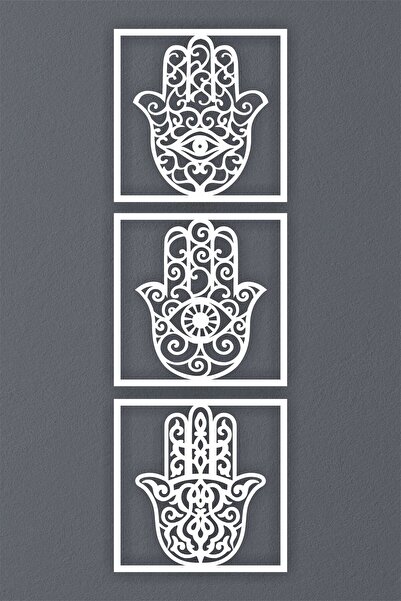 UNT Set de pictură decorativă de perete Hamsa, 3 piese