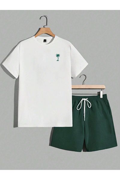 viperkombin Oversize T-Shirt and Shorts Set Set of 2 100% Cotton