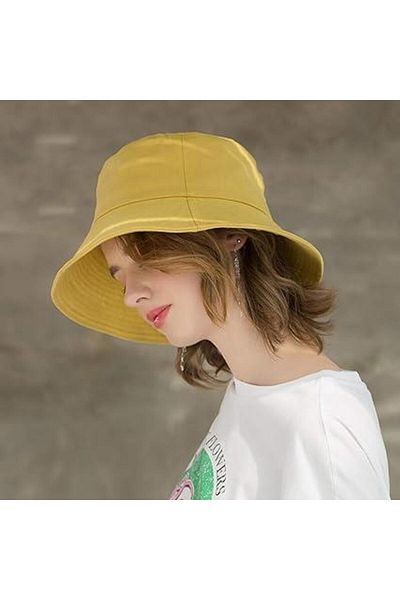 Touz Moda Жълта шапка с поло яка