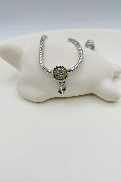 Sunflower Bracelet Charm (Excluding Bracelet)