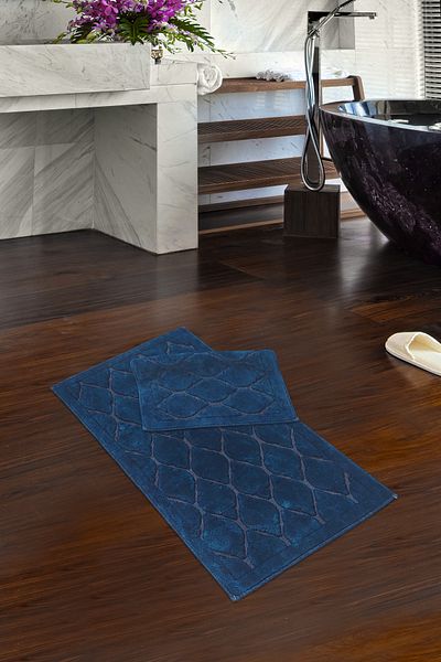 Alanur Home Σφουγγαρίστρα 2 τεμαχίων Navy Blue Cotton Dream Antique