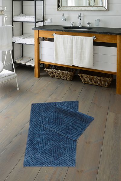 Alanur Home Πυραμίδα Βαμβακερή 2 Πακέτο Παλάκι Αντίκα Navy Blue