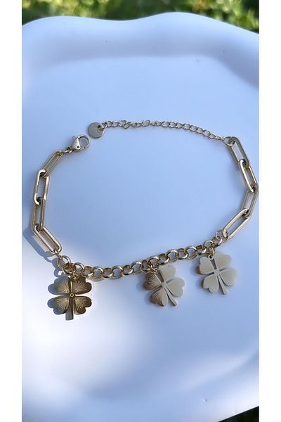 Accessories Sequential Clover 3-Piece Model Bracelet