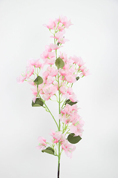 Yapay Çiçek Deposu Dekoratif Lüx Yapay Begonvil Dalı 120 cm Pudra