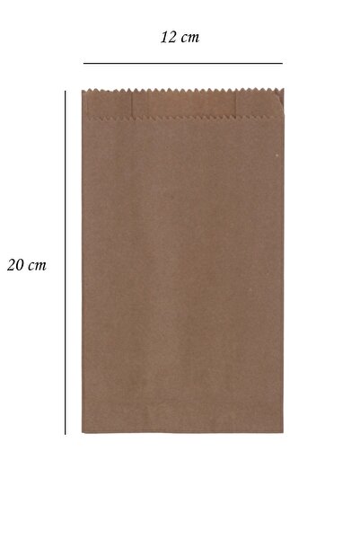 ecenplast Kraft Kese Kağıdı Hediye Paketi 12x20 Cm 50 Adet Düz Renk