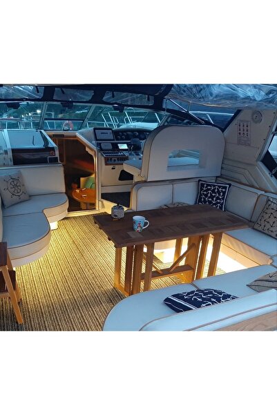 OBERS Iroko Yemek Masası 80x120cm. Katlanır Mutfak Masası Teak Masa Tik Masa Ağaç Masa