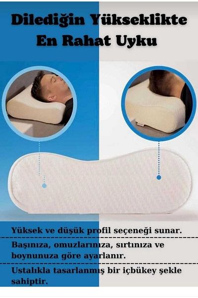 AYHOME Pernă ortopedică Visco - Susținerea gâtului pentru picioare și aplatizare
