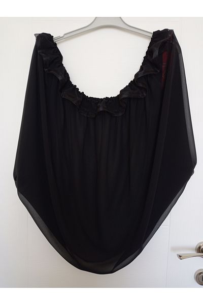 KobalBusiness Cage Tulle - Suitable for Parrot Cages 55-55 Cm 230 Cm Diameter Black Multi Chiffon Tulle