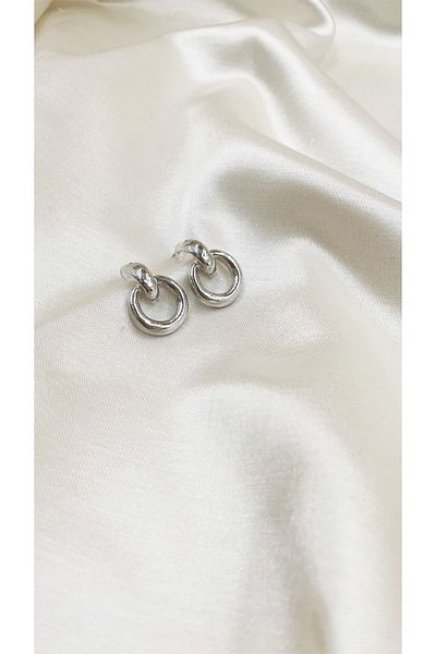 Eylülün Takısı Silver ColoredPinterestWomen's Combined Earrings