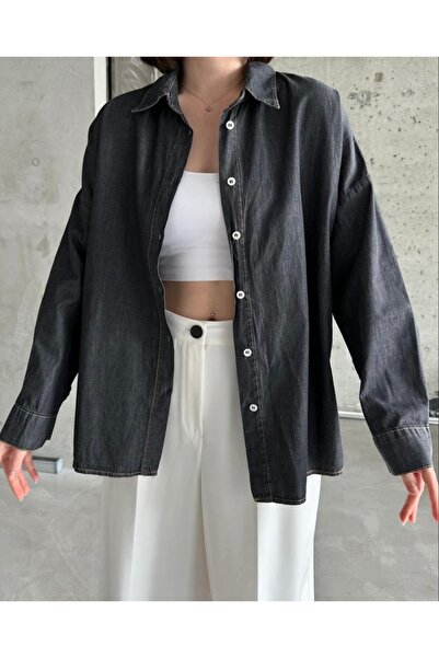 Ekim Store Denim Düz Gömlek