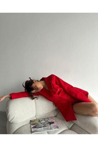 Ekim Store Bunda Oversize Blazer na knoflíky