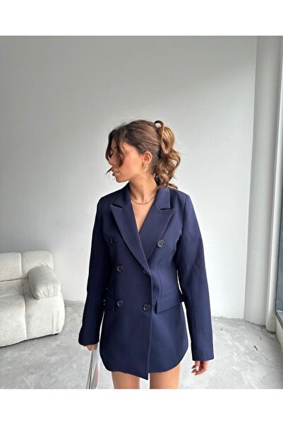 Ekim Store Düğmeli Oversize Blazer Ceket