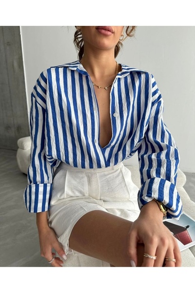 Ekim Store Striped Oversize Shirt