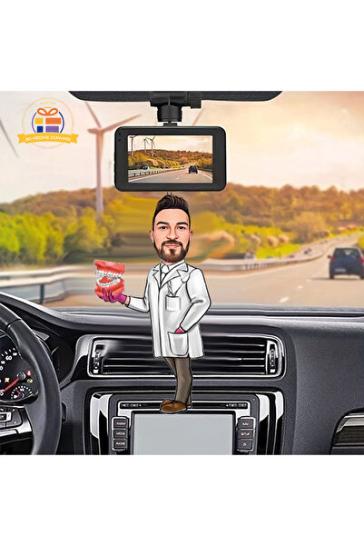 3D Hediye Dünyası diş hekimi protez dişci diş hekimi doktor karikatürü Araba ...