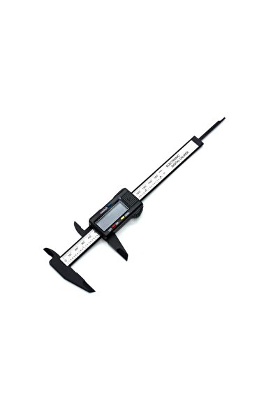 abnturk Carbon Fiber Plastik Gövde 0.1mm hassasiyetli Dijital Kumpas 150mm özel Anahtarlık Hediyeli