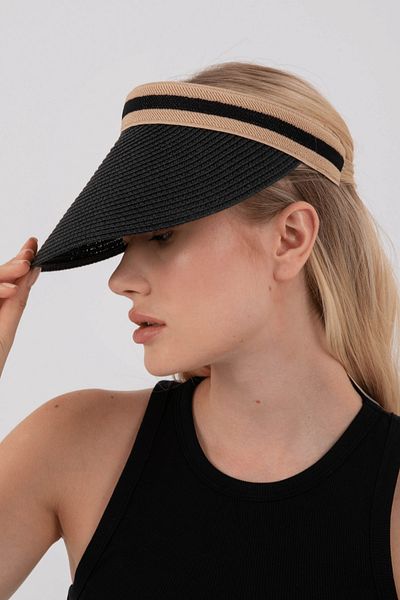 Hat Town Women's Straw Visor Hat Tennis-Visor Hat