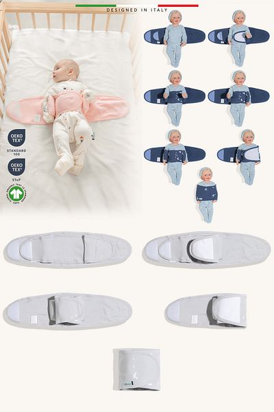Elele EleleLife Baby Swaddle Belt Newborn Gray Pato