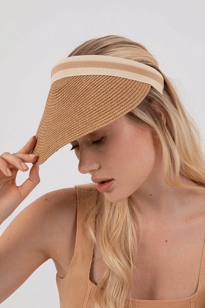 Hat Town Women's Straw Visor Hat Tennis-Visor Hat
