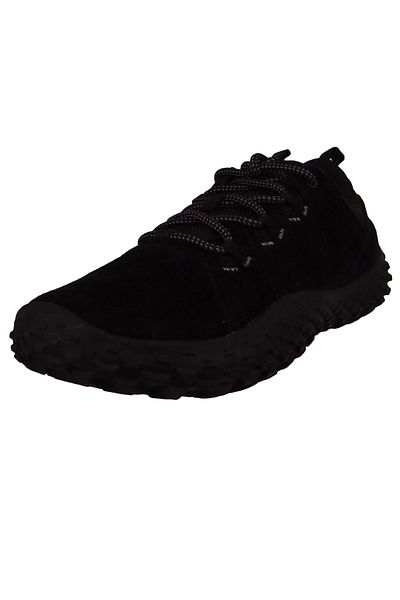 Merrell Herren Halbschuhe Wanderschuhe Wrapt Hiker Barefoot J037753 Schwarz Black/Black Leder mit Merrell