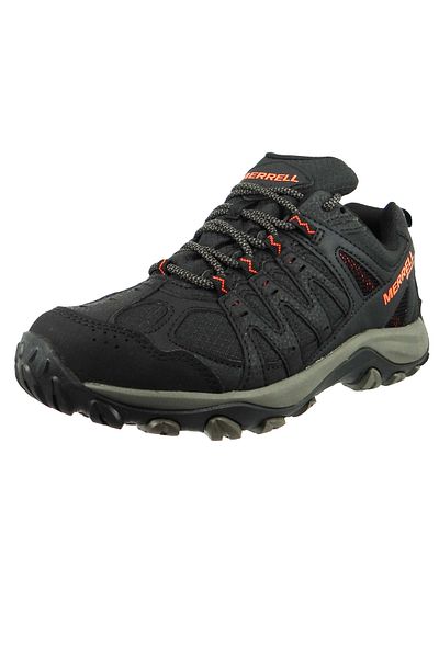 Merrell Herren Trekkingschuhe Wanderschuhe Accentor 3 Sport GTX J036741 Schwarz Black/Tangerine Leder und Te