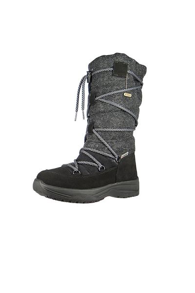 LACKNER 7667 Sophie LS TX OC Damen Winterstiefel Kışlık Bot Çivili Schwarz