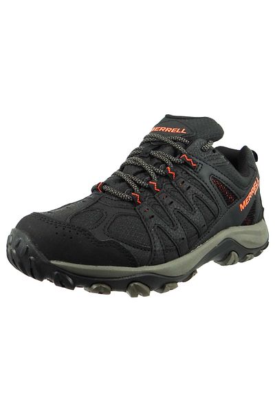 Merrell Herren Trekkingschuhe Wanderschuhe Accentor 3 Sport GTX J036741 Schwarz Black/Tangerine Leder und Te