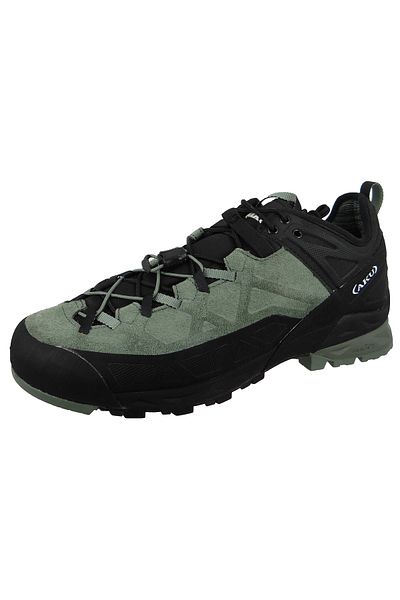 Aku Herren Halbschuhe Wanderschuhe Rock DFS 722.1 Grün 051 Green Wildleder / Wildleder mit VIBRAM Megagrip &