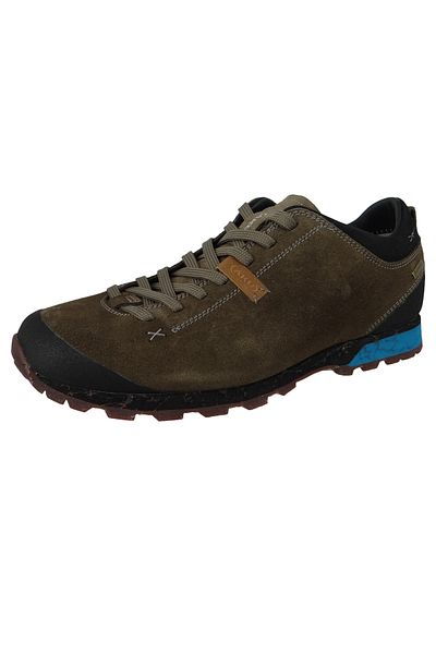 Aku Herren Trekkingschuhe Halbschuhe Wanderschuhe Bellamont III Wildleder GTX 504.3 Braun 561 Braun-Türkis