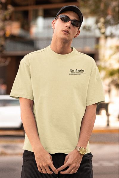 WNWGKN Μπλουζάκι Losangels Printed Oversize Crew Neck