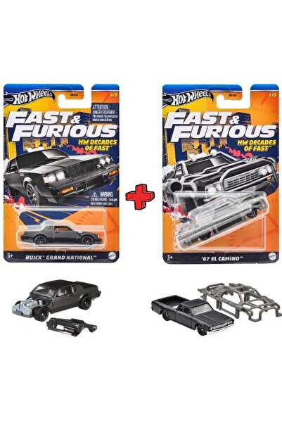 HOT WHEELS 2'li Set Fast & Furious Hızlı ve Öfkeli Özel Seri Koleksiyonluk He...