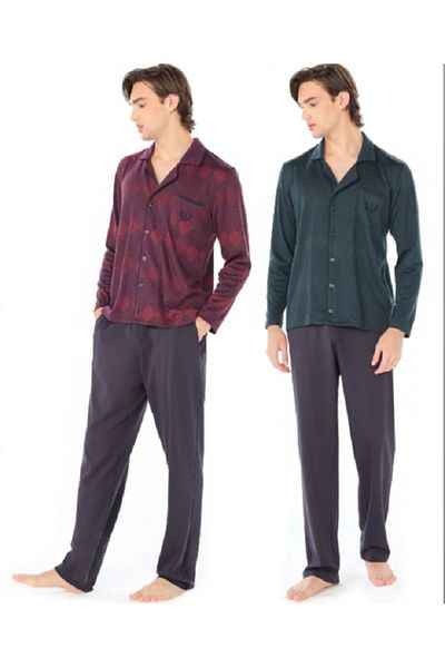 Feyza Ανδρικό PiJama 4978 - Άνετο σχέδιο