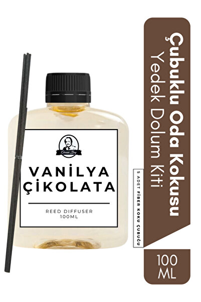 Özcan Bey Vanilya Çikolata Yedek Çubuklu Oda Ve Ortam Kokusu Esansı Yedek Dol...