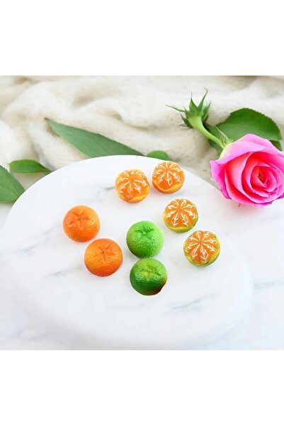 arıca pazarlama mandalina mum kalıbı 6 lı  mandalina mum kalıbı (küçük boy)