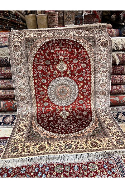 RD RAMAZAN DAĞ EL HALI SANATI El Dokuma Çin İpek Halısı  1.90x120