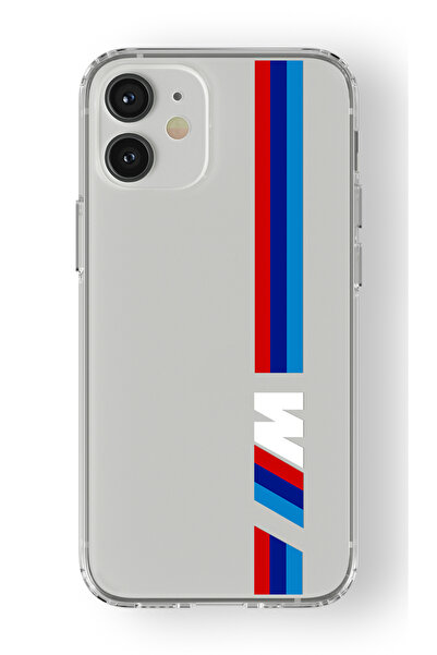Multitronic Iphone 12 Mini Uyumlu Bmw Tasarım Baskılı Şeffaf Kılıf