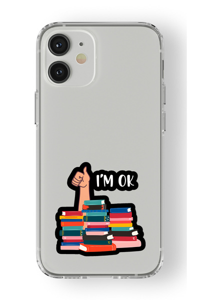 Multitronic حافظة شفافة مطبوعة بتصميم I'm Good متوافقة مع هاتف iPhone 12 Mini