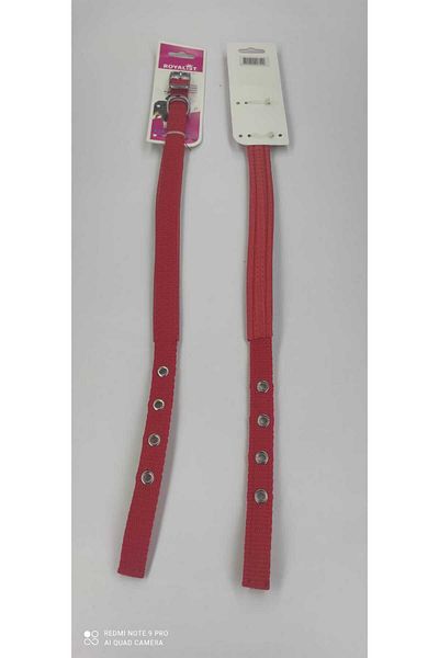 Royalist 15 mm RED Color Soft Textured Dog Collar