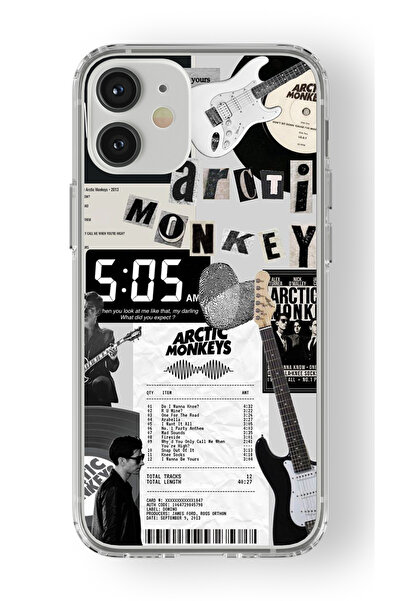 Multitronic حافظة شفافة مطبوعة بتصميم قرد القطب الشمالي متوافقة مع هاتف آيفون 12