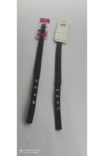 Royalist 15 mm Black Color Soft Textured Dog Collar